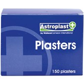 Astroplast Blue Detectable Assorted Catering Plasters (Pack 150)