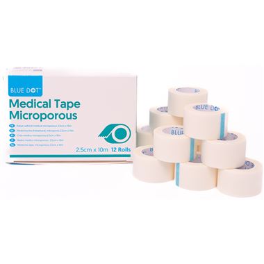 Microporous Tape 2.5cm x 10M (Box 10)