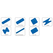 Microplast Blue Detectable Assorted Catering Plasters (Pack 20)