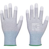 Portwest A698 MR13 ESD Antistatic Cut C PU Fingertip Gloves - 13 gauge (Pack 12)