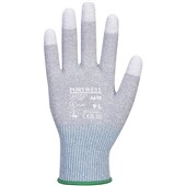 Portwest A698 MR13 ESD Antistatic Cut C PU Fingertip Gloves - 13 gauge (Pack 12)