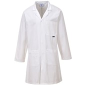 Portwest C851 White Standard Cotton Coat 305g