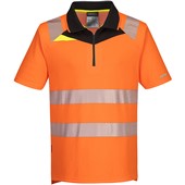 Portwest DX412 DX4 Orange Stretch Hi Vis Polo Shirt
