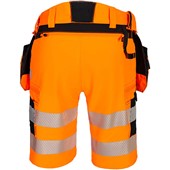 Portwest DX446 DX4 Orange Stretch Hi Vis Holster Pocket Shorts