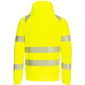 Portwest DX484 DX4 Yellow Lined Hi Vis Zipped Hooded Sweatshirt