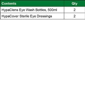 Eye Wash Station (2 x 500ml Eye Wash & 2 x Eye Pads)
