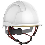 JSP EVOLite Skyworker Custom Printed Industrial Working At Height Safety Helmet - Vented Wheel Ratchet Micro Peak