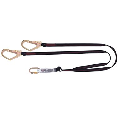 JSP JSP FAR0307 Spartan Twin Tail Scaffolder Fall Arrest Lanyard - 2m Length