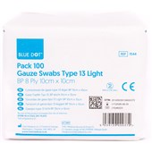 Gauze Swab Dressings Non Sterile - Pack of 100