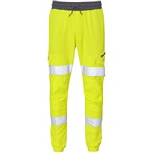 Leo Workwear Hawkridge Yellow EcoViz 4X Stretch Hi Vis Jog Trouser