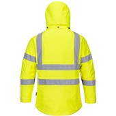 Portwest LW74 Yellow Padded Waterproof Womens Hi Vis Jacket 
