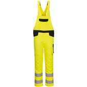 Portwest PW244 PW2 Yellow/Black Polycotton Hi Vis Bib and Brace 