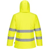 Portwest PW261 PW2 Yellow/Black Padded Waterproof Hi Vis Winter Jacket 