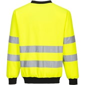 Portwest PW277 PW2 Yellow/Black Polycotton Hi Vis Sweatshirt