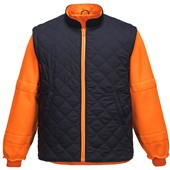 Portwest RT27 Orange Padded Waterproof 7 in 1 Hi Vis Jacket