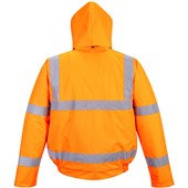 Portwest RT32 Orange RIS Padded Waterproof Hi Vis Bomber Jacket