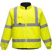 Portwest S427 Yellow Padded Waterproof 7 in 1 Hi Vis Jacket