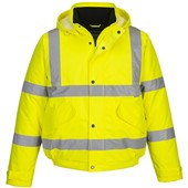 Portwest S463 Yellow Deluxe Padded Waterproof Hi Vis Bomber Jacket