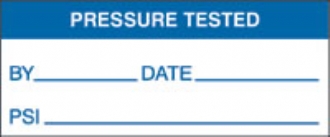 pressure tested - psi (500/roll)