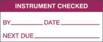 instrument checked (500/roll) 