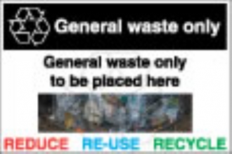 General Waste foamex wall 
