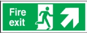 fire exit arrow up right