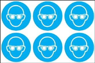 Eye defenders symbol  (24 pack) 6 to sheet