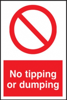 No tipping or dumping 