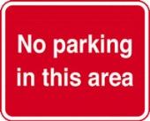 no parking in this area  c/w channel