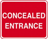 concealed entrance c/w channel
