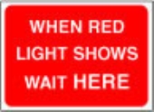 when red light shows 