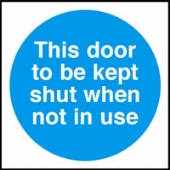 this door to be kept shut  