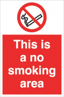this is a no smoking area 