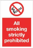 all smoking strictly prohibited  
