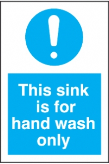 this sink is for hand wash only 