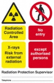rad. control. area - x-rays mobile  