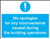 we apologise for any inconvenience