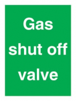 Gas shut off valve