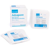 Advapore Fabric Non-Woven Adhesive Wound Dressings - Pack of 50 (10cm x 10cm)
